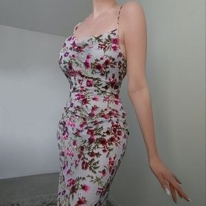 ASOS Burnout Beach Maxi Dress in Rose Print